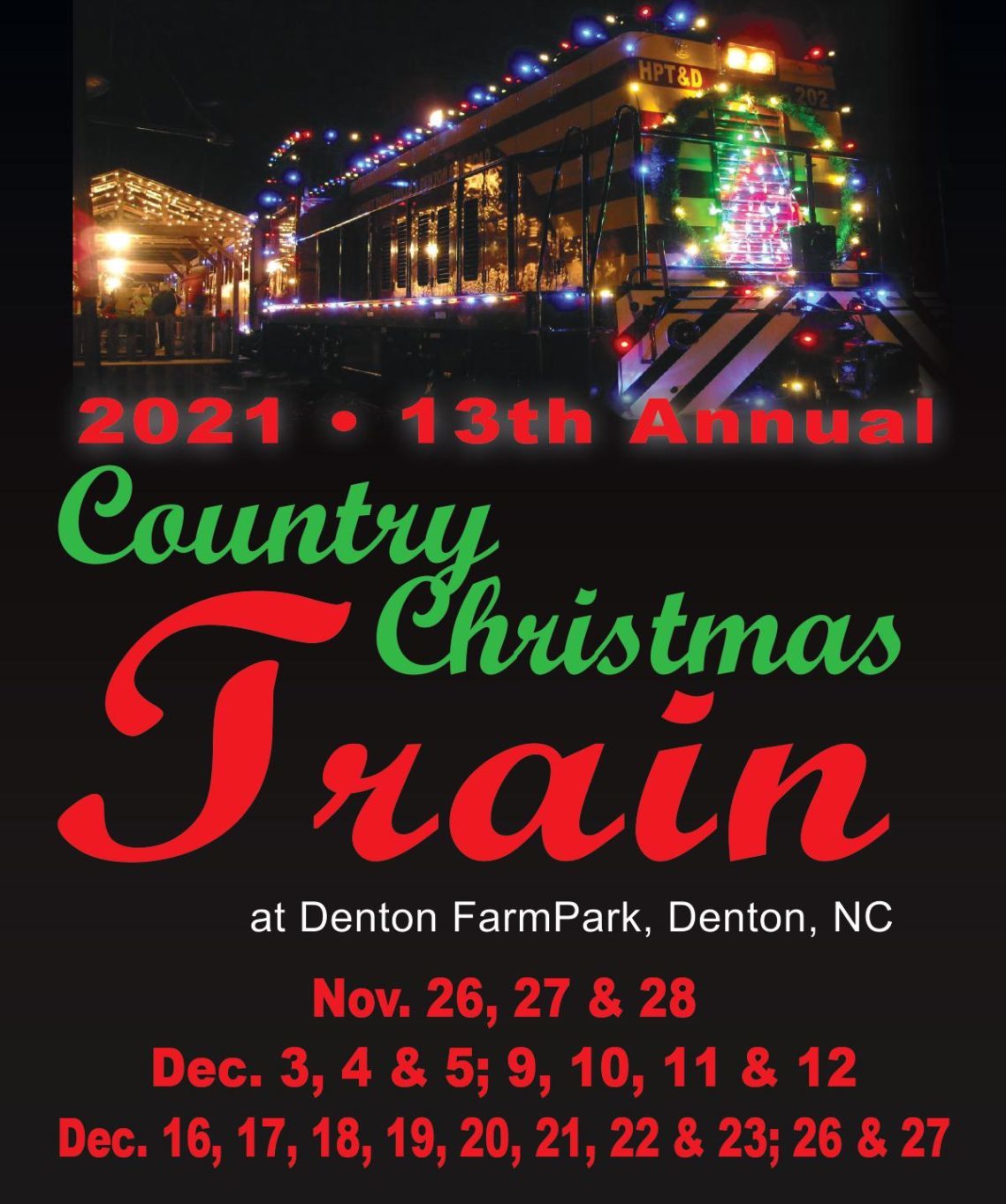 Denton Christmas Train 2022 Country Christmas Train - Denton Farmpark