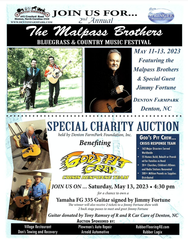 The Malpass Brothers Bluegrass & Country Festival Denton Farmpark